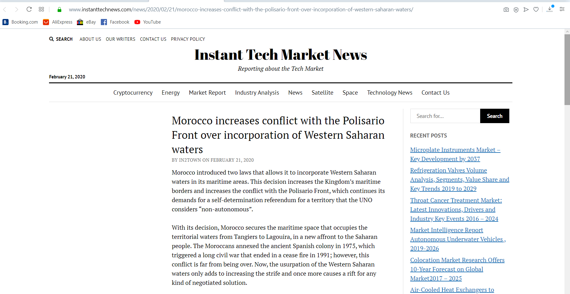 Morocco increases conflict with the Polisario Front